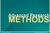 Webinar – Advanced Research Methods